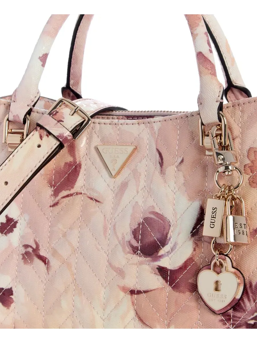 Женская сумка-сатчел Stacey Girlfriend Small Satchel GUESS — изображение 4 из 5, мульти