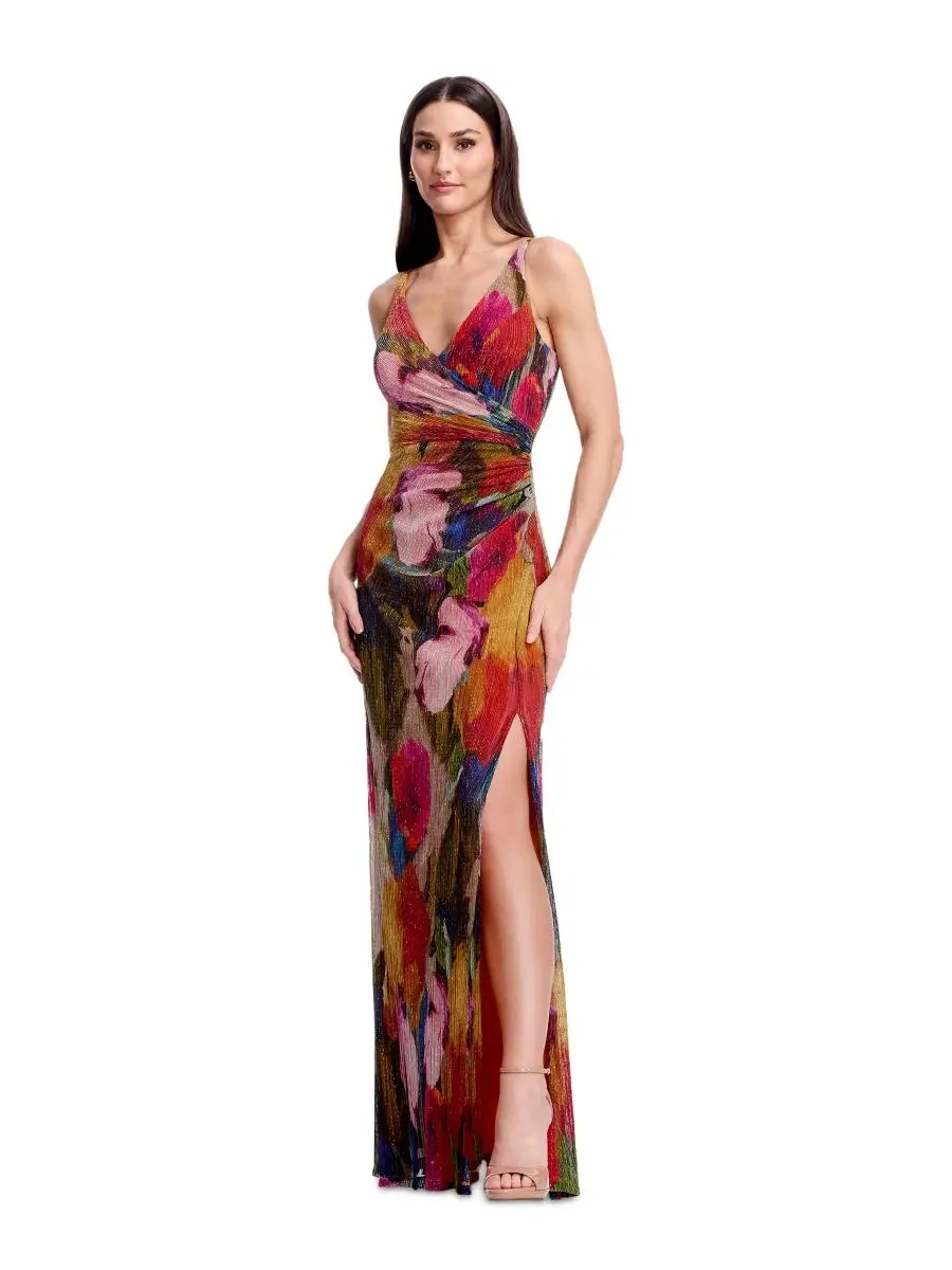 Вечернее платье с принтом, без рукавов, модель Mermaid Dress the Population