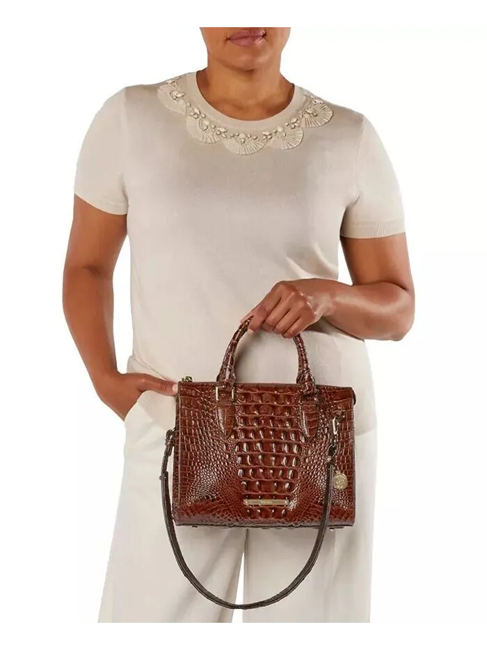 Кожаная сумка-портфель Anywhere Convertible с тиснением Melbourne Brahmin — изображение 3 из 5