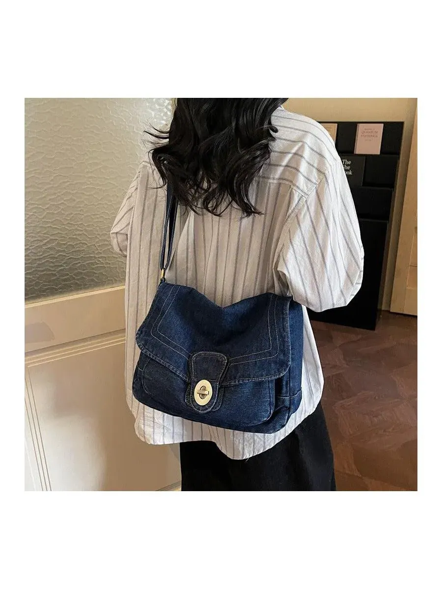 Джинсовая сумка через плечо с клапаном Luma Crossbody Purse SUSU — изображение 2 из 6