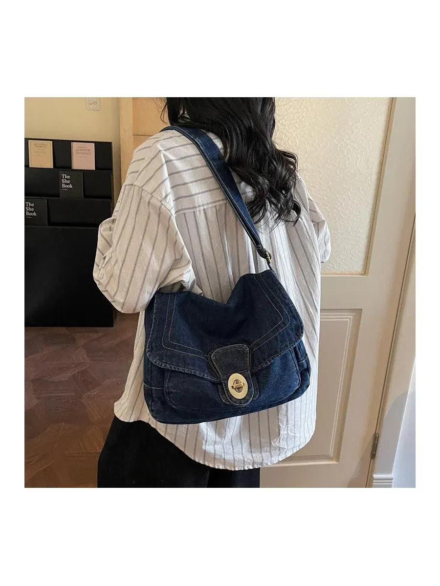 Джинсовая сумка через плечо с клапаном Luma Crossbody Purse SUSU — изображение 3 из 6