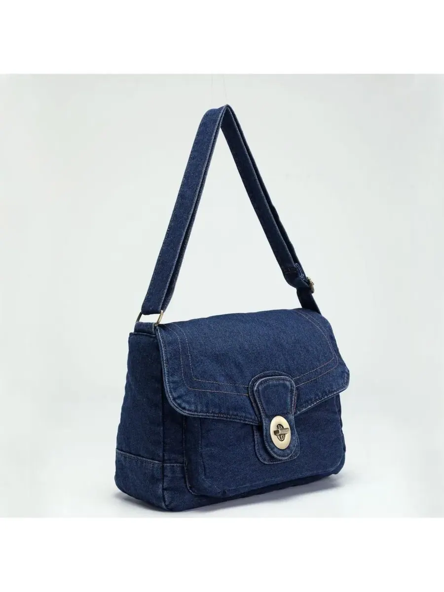 Джинсовая сумка через плечо с клапаном Luma Crossbody Purse SUSU — изображение 4 из 6