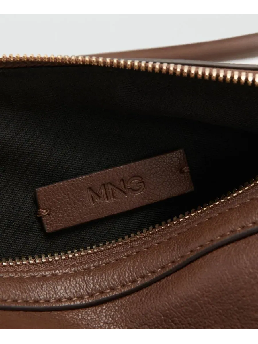 Сумка через плечо с пряжкой Brown MANGO — изображение 3 из 6, коричневый