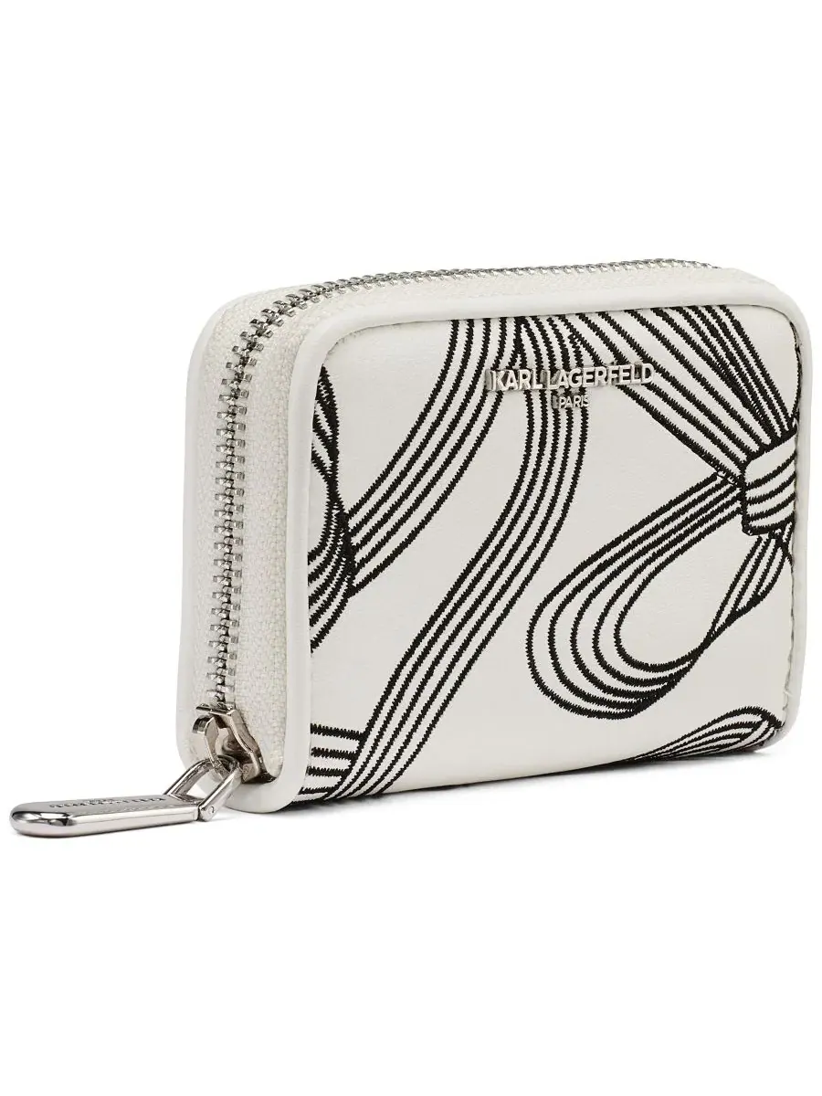 Кошелек Maybelle Zip Around Karl Lagerfeld Paris — изображение 3 из 5, белый/черный