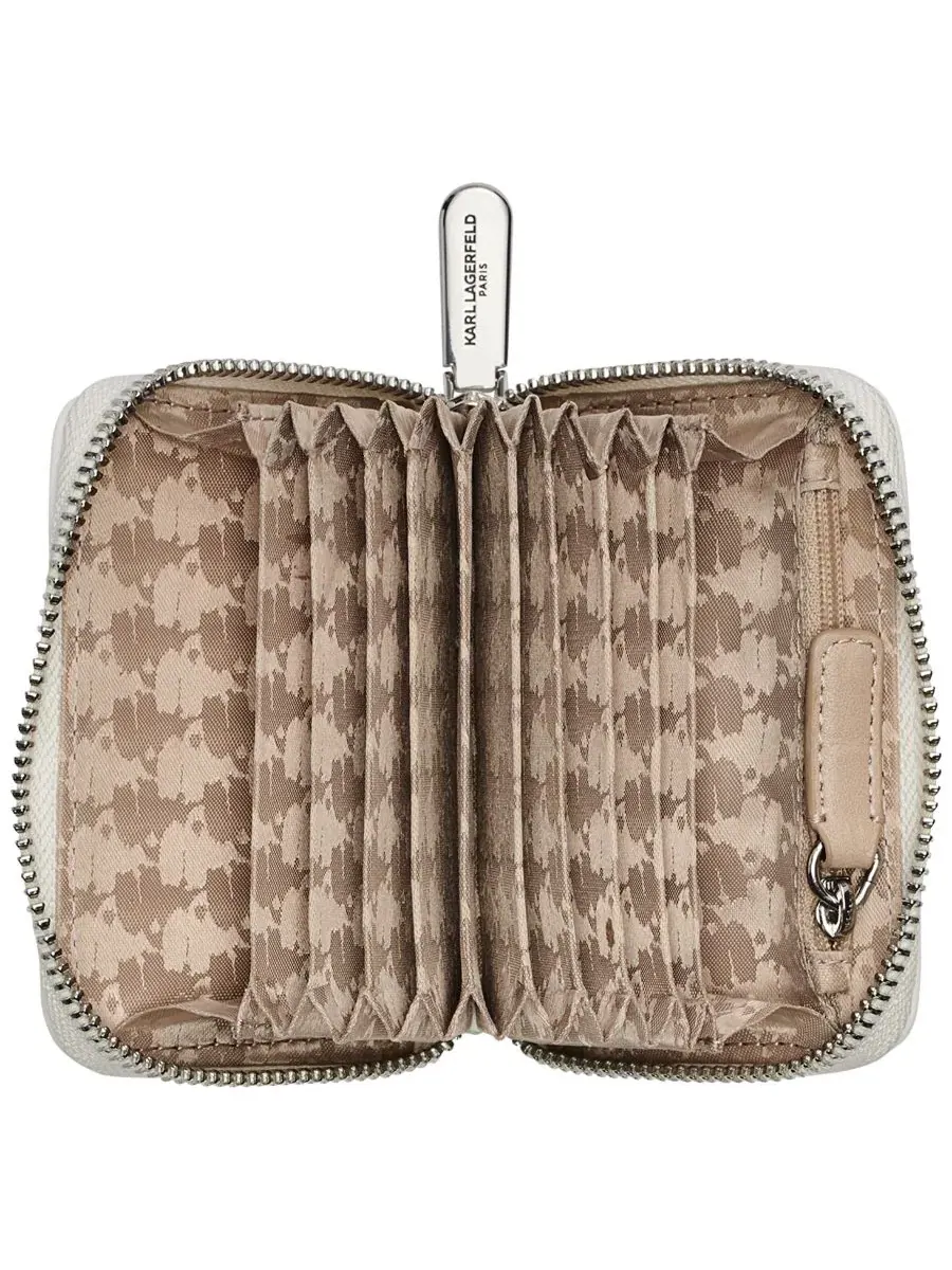 Кошелек Maybelle Zip Around Karl Lagerfeld Paris — изображение 4 из 5, белый/черный