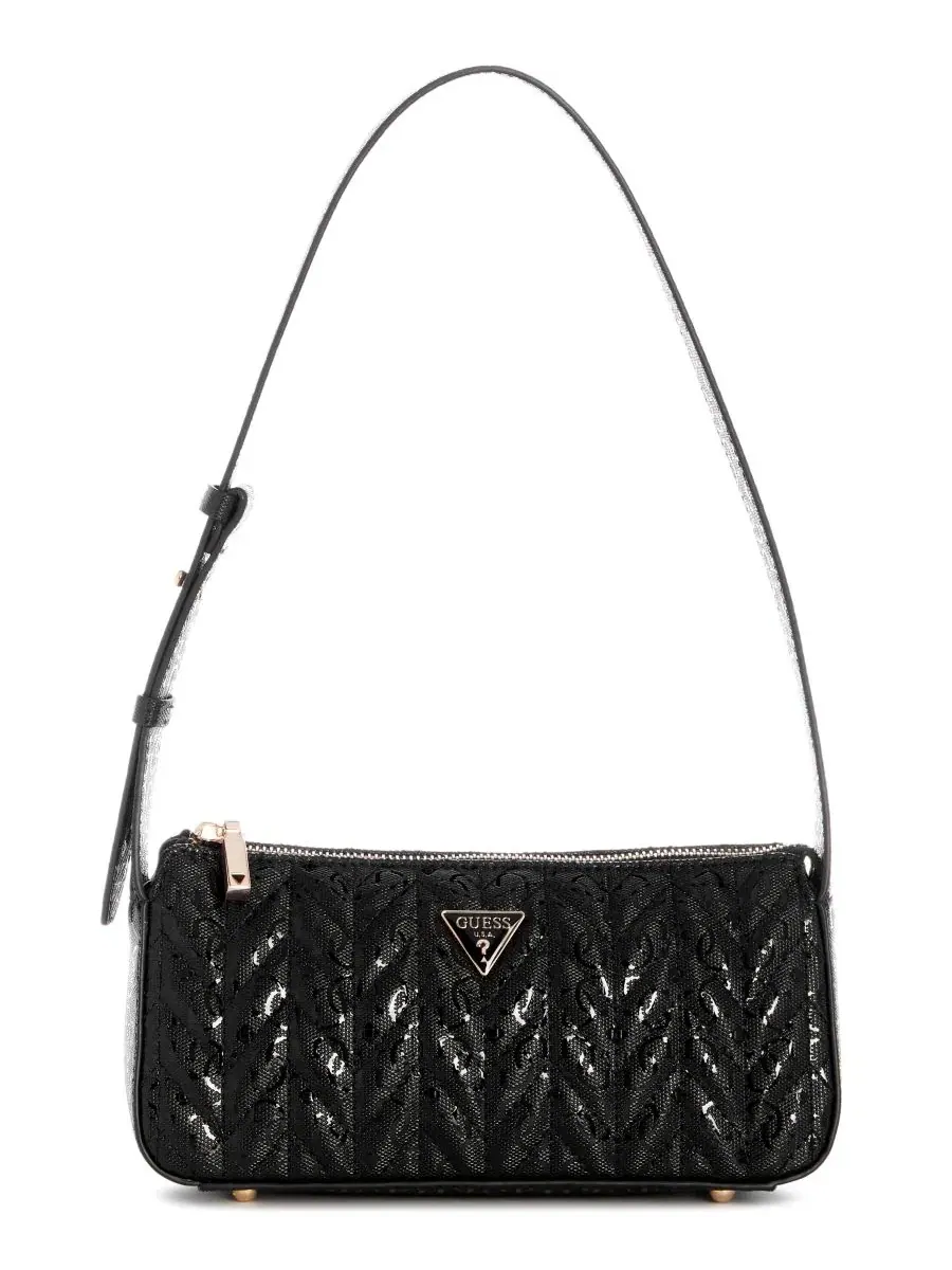 Небольшая сумка через плечо с фирменной стежкой GUESS