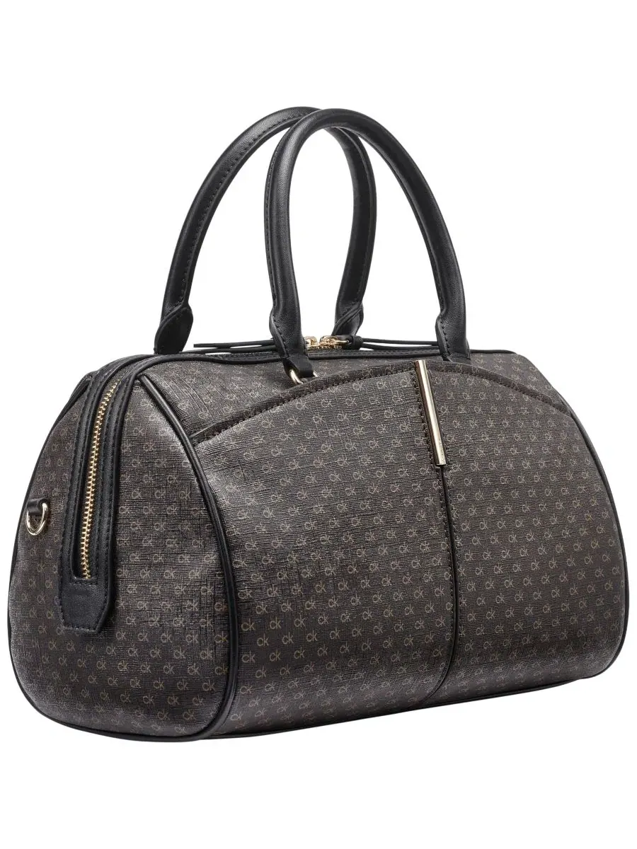 Небольшая сумка-сатчел Genevieve Small Satchel Handbag Calvin Klein — изображение 3 из 5, коричневый хаки/черный