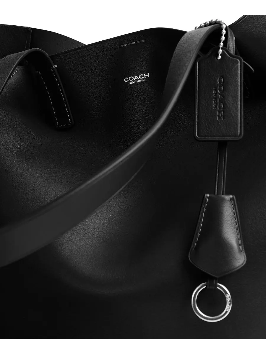 Сумка-тоут Broadway из натуральной зернистой кожи COACH — 7