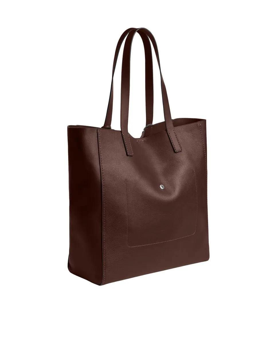 Сумка-тоут Broadway из натуральной зернистой кожи COACH — 4