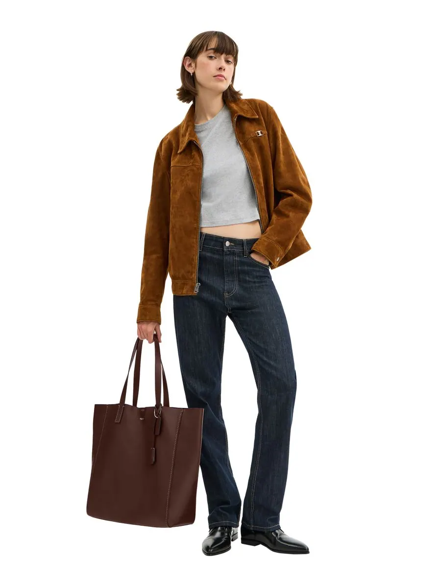 Сумка-тоут Broadway из натуральной зернистой кожи COACH — 5