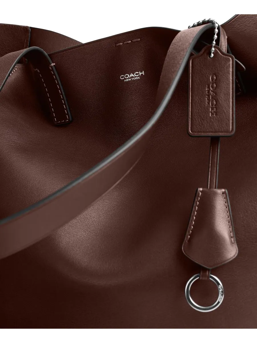 Сумка-тоут Broadway из натуральной зернистой кожи COACH — 7