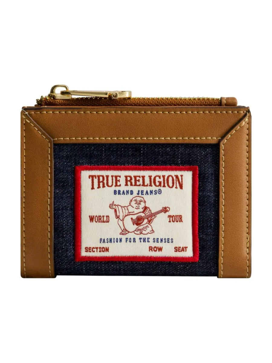Джинсовый кошелек True Religion с нашивкой Будды