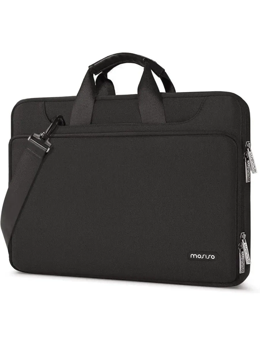 Сумка-чехол для ноутбука с защитой 360°, для MacBook Air/Pro 13-13.3", Pro 14" M4/M3/M2/M1 MOSISO — черный