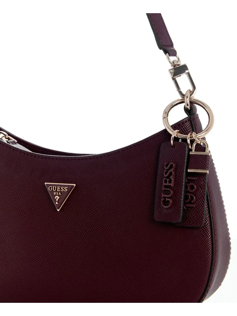Женская сумка через плечо Noelle Ii Small Magnetic Snap GUESS — изображение 4 из 4, бордовый