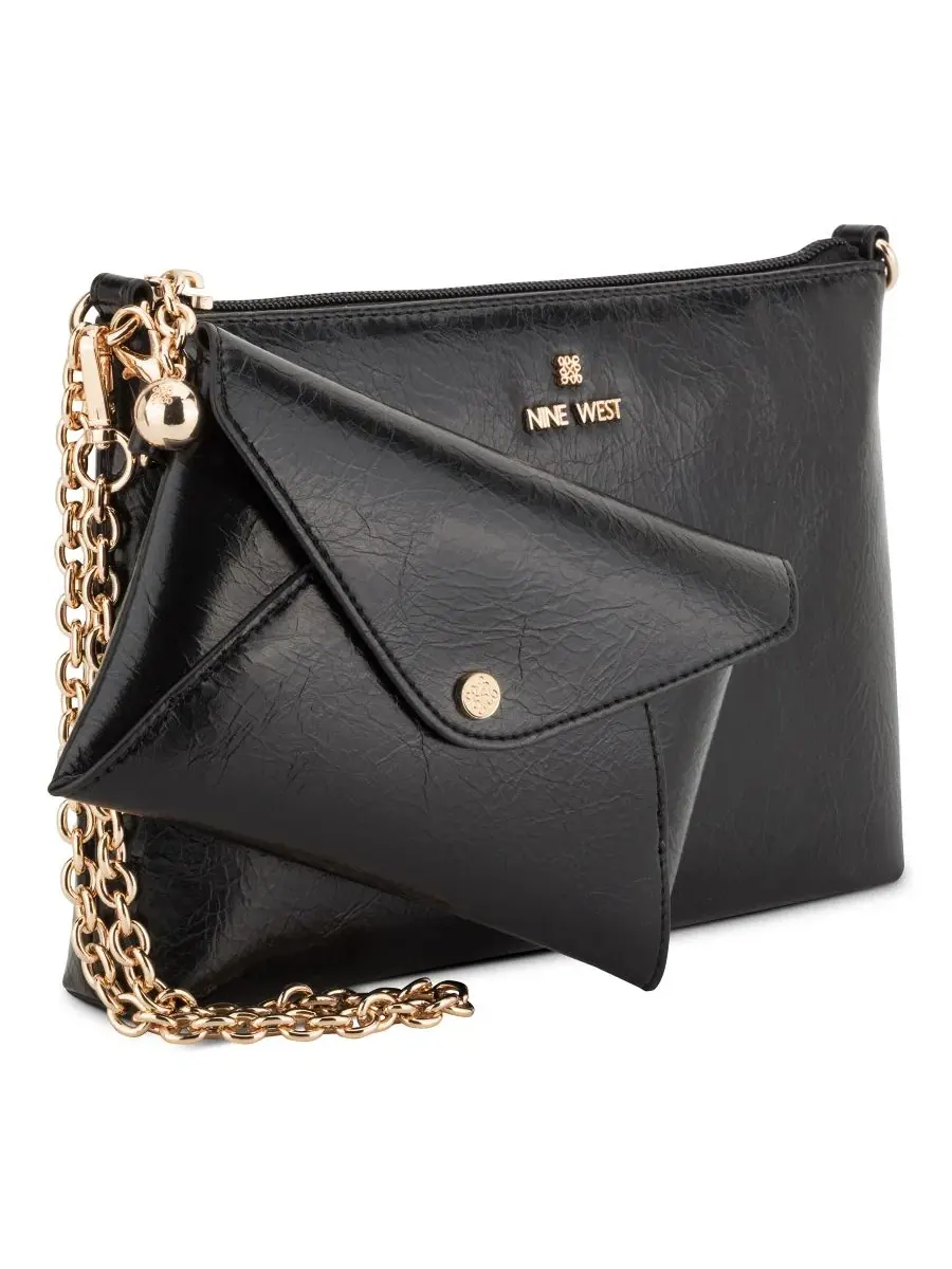 Сумка через плечо Marissa Convertible Small Wristlet Shoulder Handbag Nine West — изображение 3 из 5, черный
