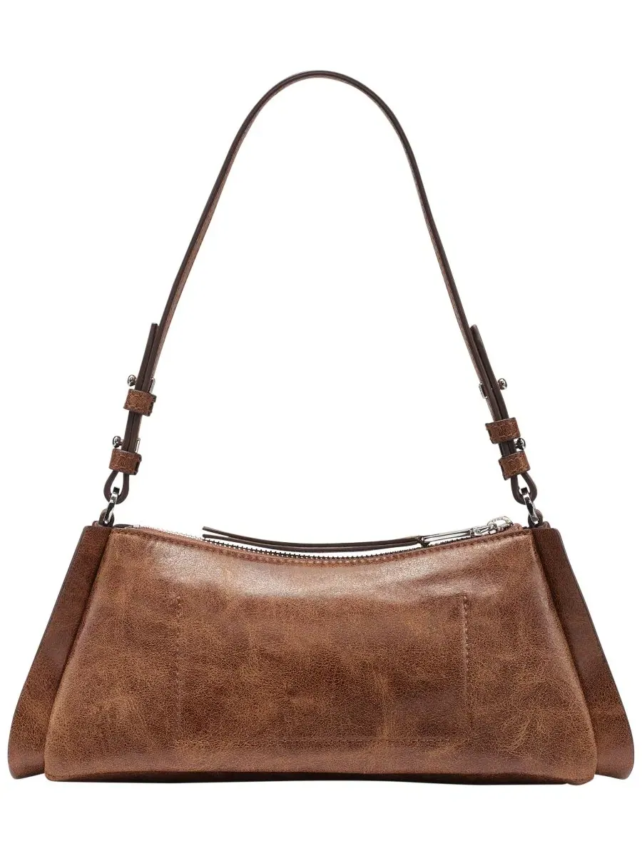 Женская сумка через плечо Josie Top Zip Small Shoulder Handbag DKNY — изображение 2 из 5, ореховый
