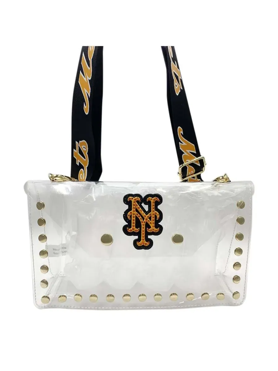 Cuce Женская прозрачная сумка-конверт New York Mets через плечо — мульти