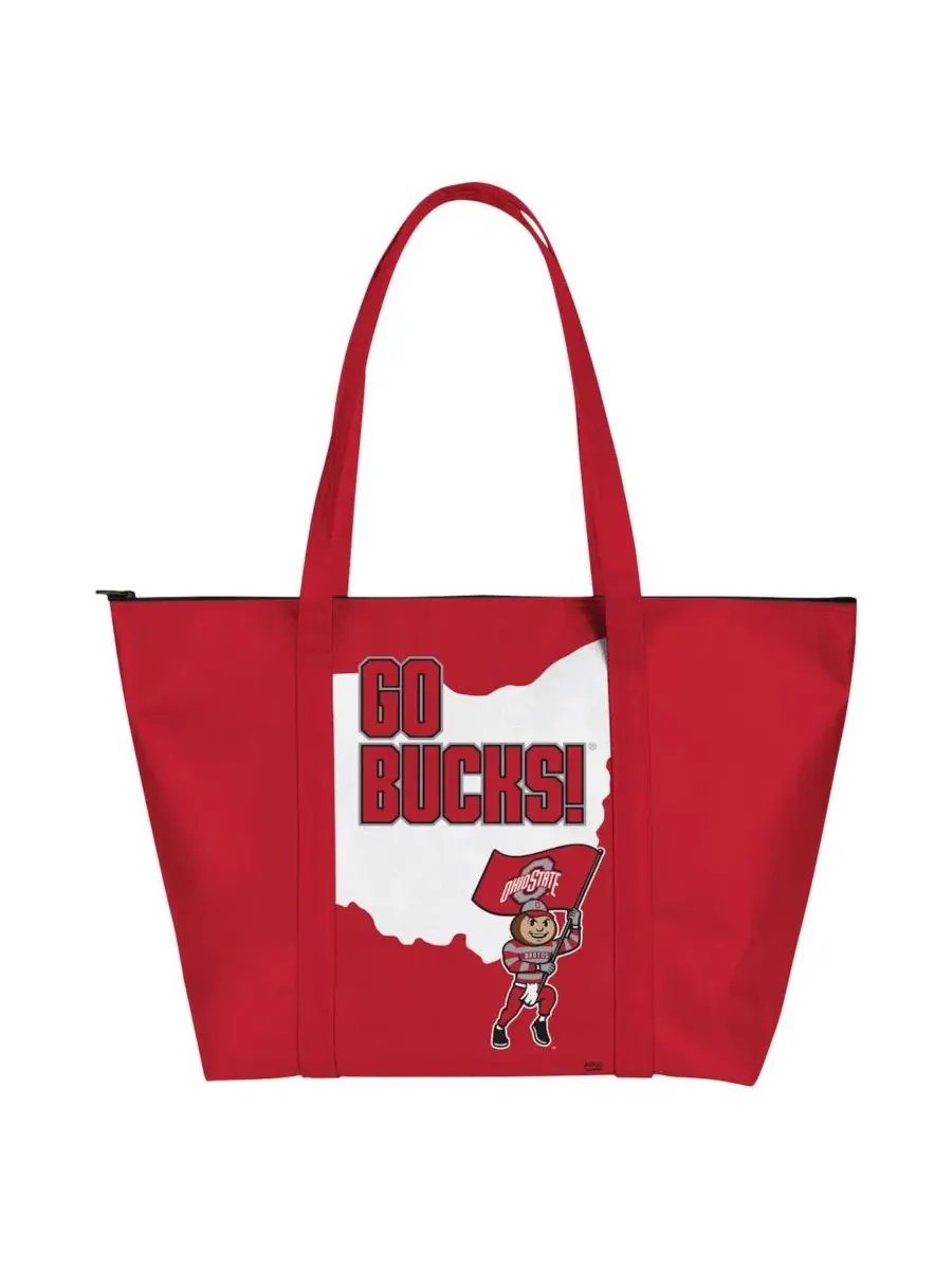 Сумка-шоппер "Моя дорожная сумка" с символикой команды Ohio State Buckeyes Indigo Falls — красный