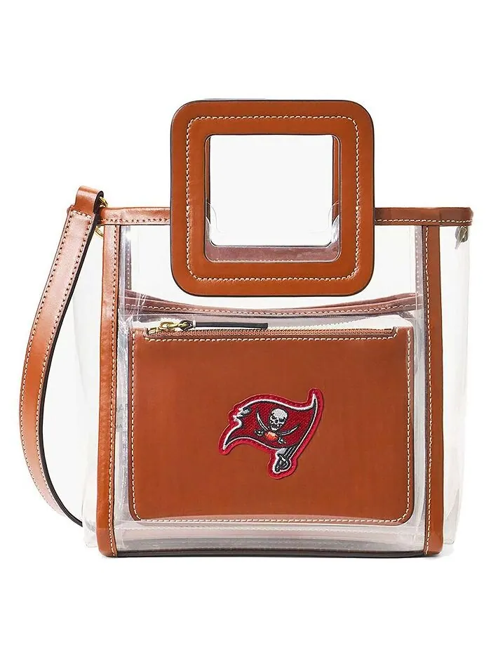 Женская прозрачная мини-сумка Shirley Tampa Bay Buccaneers Staud — коричневый
