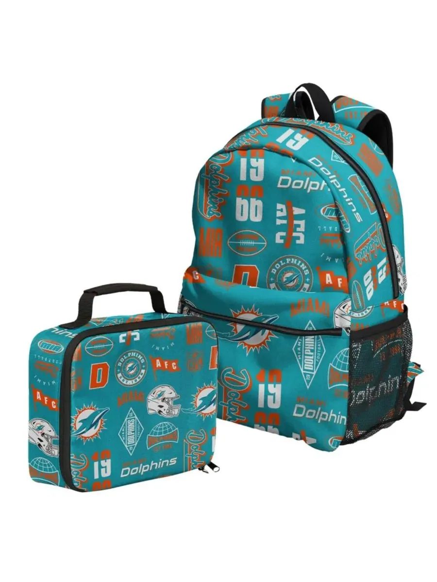 Рюкзак и ланч-бокс Miami Dolphins Outerstuff