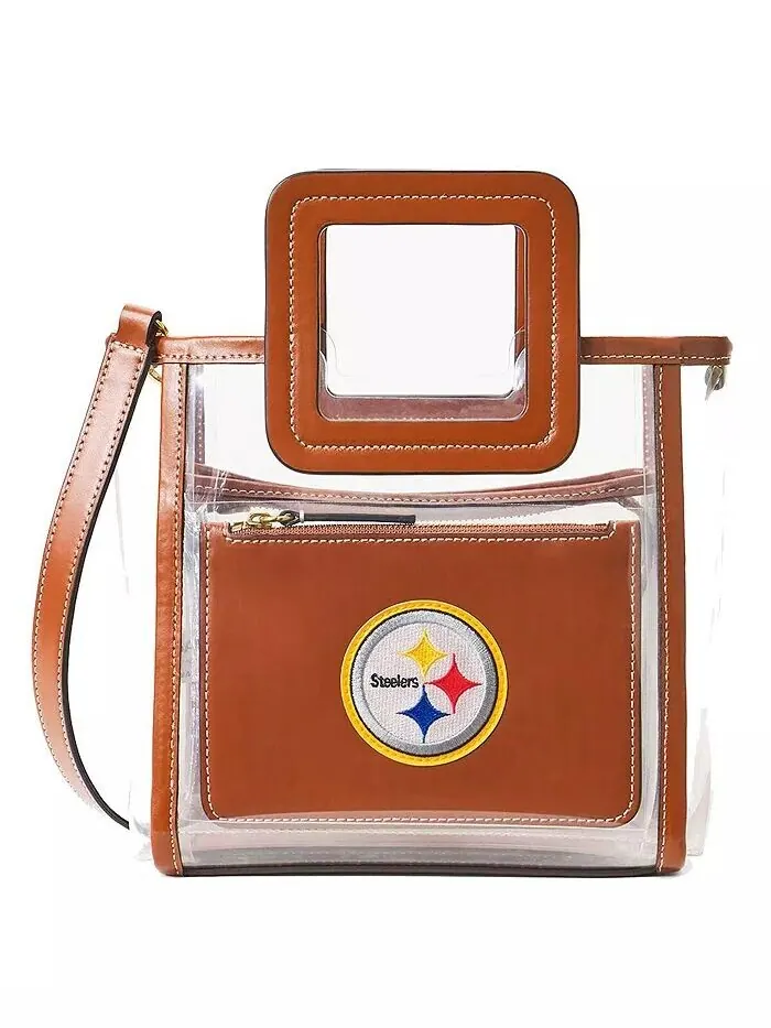 Женская прозрачная мини-сумка Shirley Pittsburgh Steelers Staud — без цвета