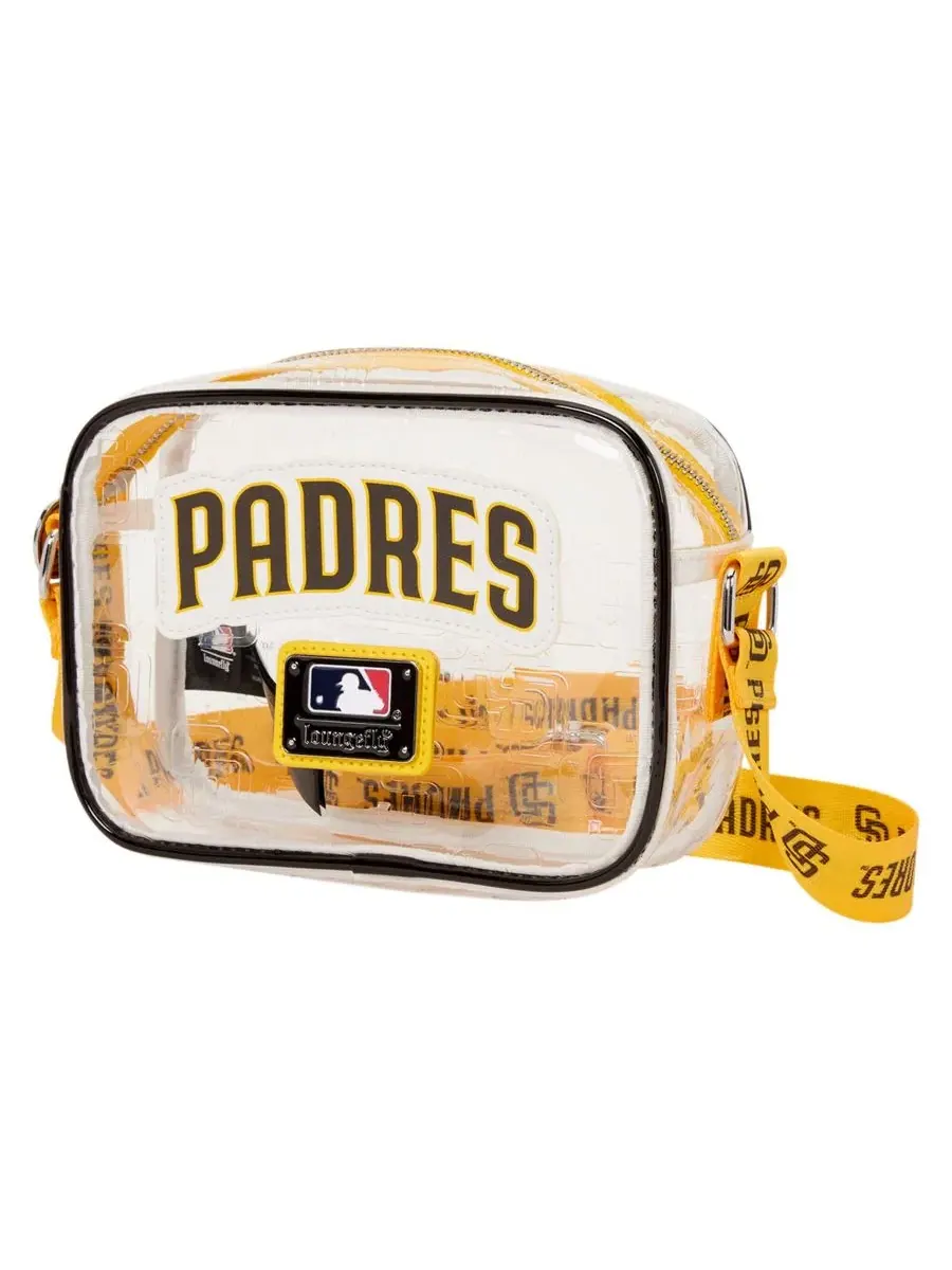 Сумка через плечо с принтом San Diego Padres Clear All Over Logo Loungefly — 2