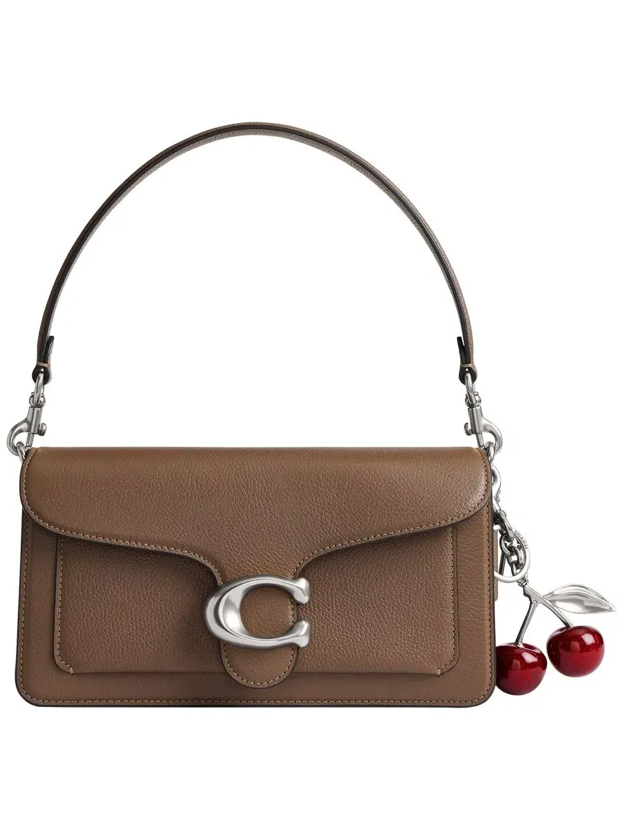 Брелок для сумки Cherry Bag Charm Coach — изображение 2 из 3, серебристый/красный