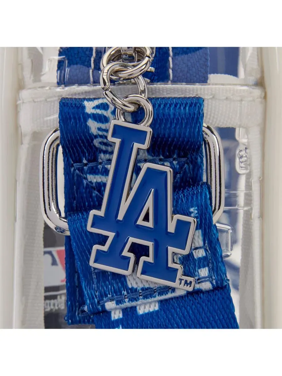 Сумка через плечо с принтом, Los Angeles Dodgers Clear All Over Logo Loungefly, 19 x 14 x 6 см — 2