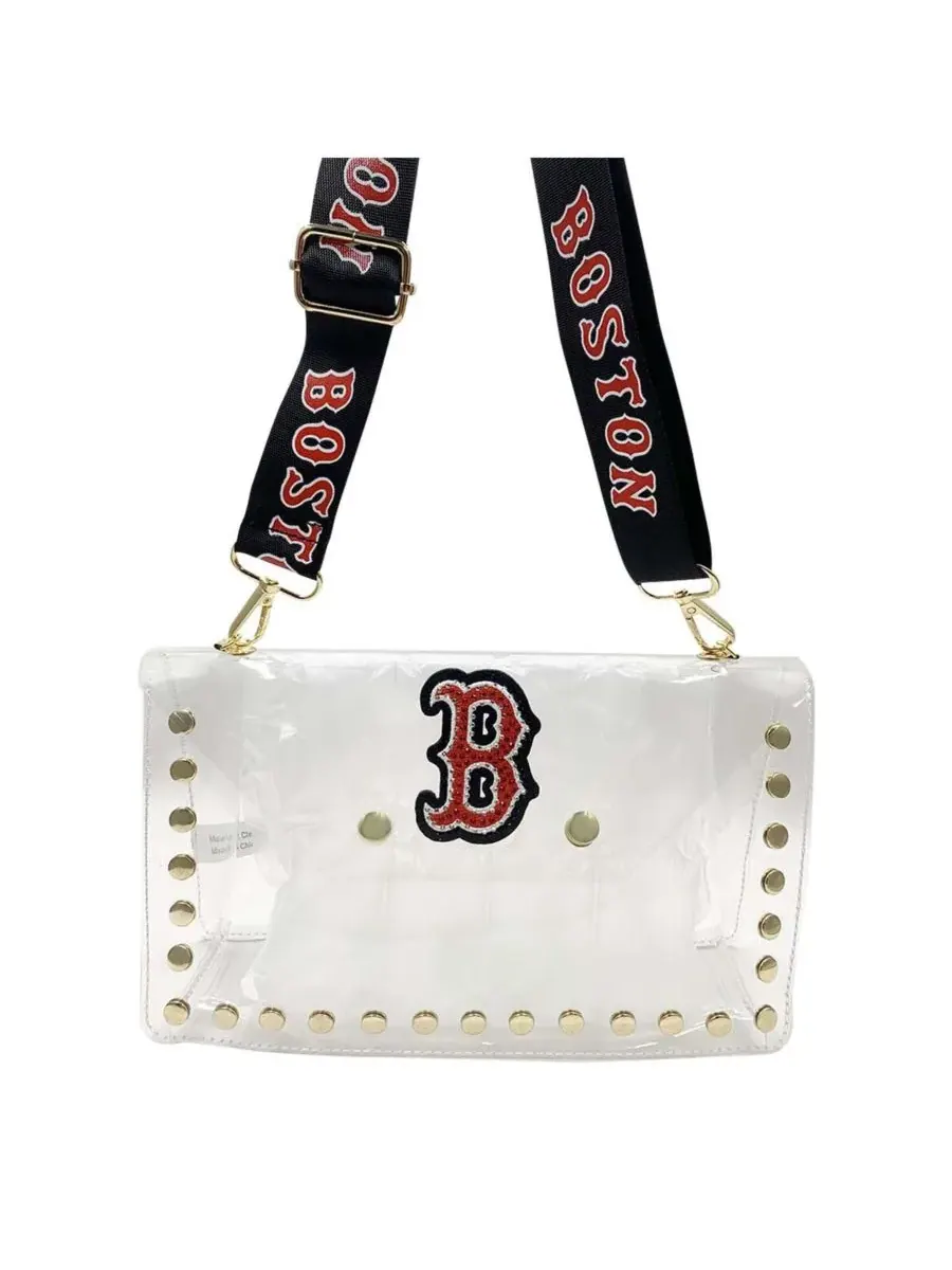 Cuce Женская прозрачная сумка-конверт Boston Red Sox Crystal Clear Crossbody Bag — мульти