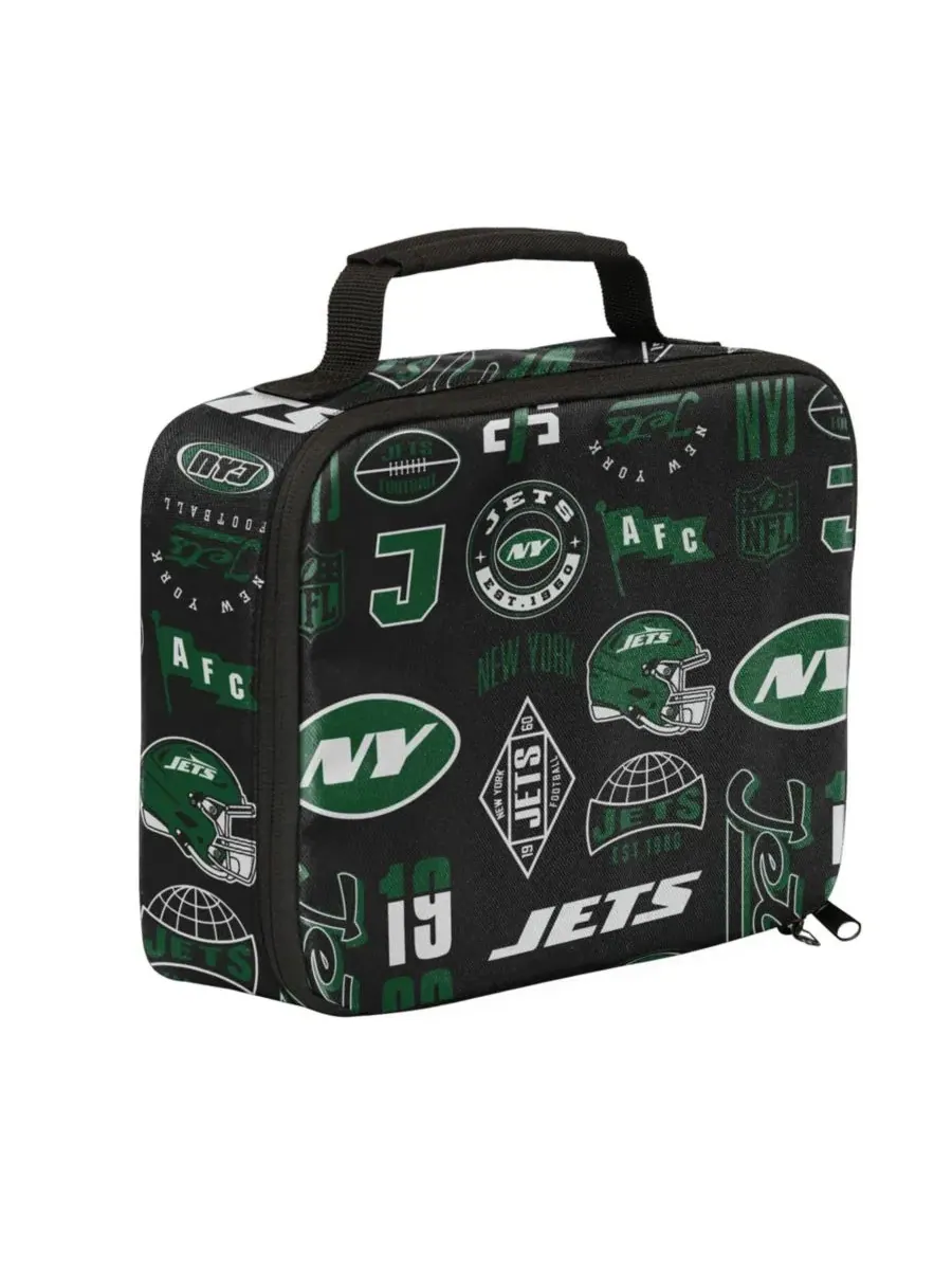 Рюкзак с ланч-боксом New York Jets Backpack and Lunchbox Set Outerstuff — изображение 2 из 5, черный