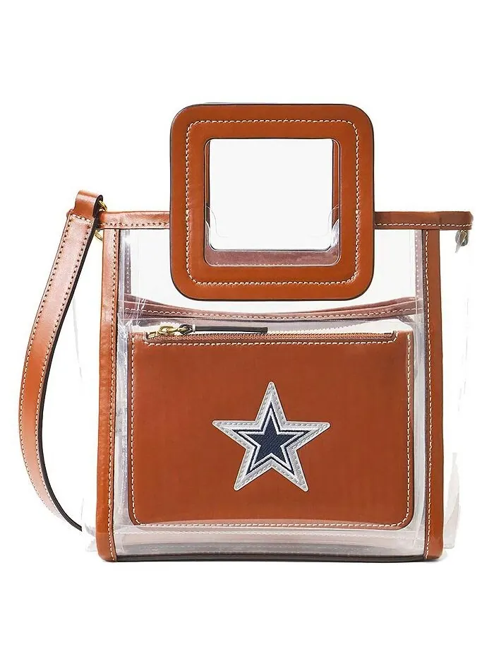 Женская прозрачная мини-сумка Shirley Dallas Cowboys Staud — прозрачный