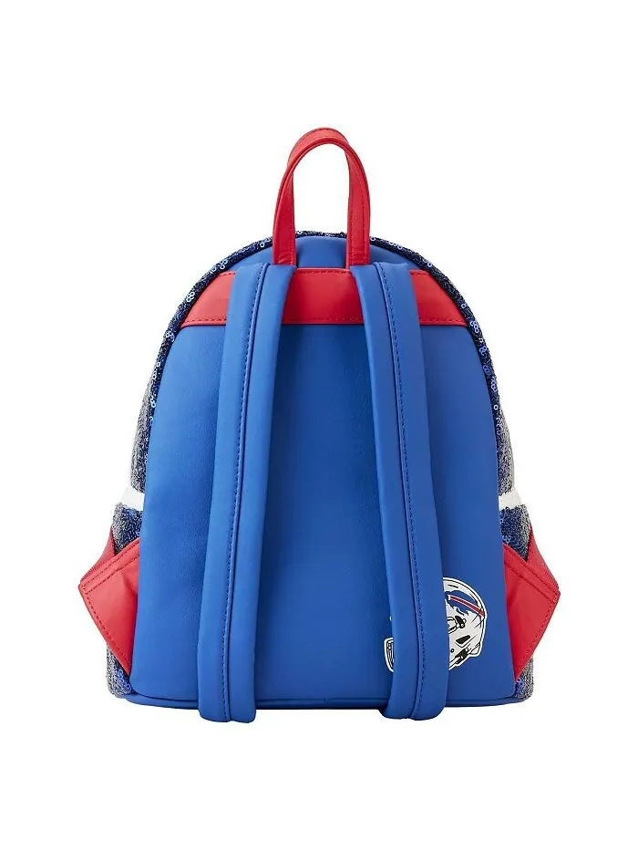 Мужской и женский мини-рюкзак с пайетками Buffalo Bills Loungefly — изображение 3 из 4, синий