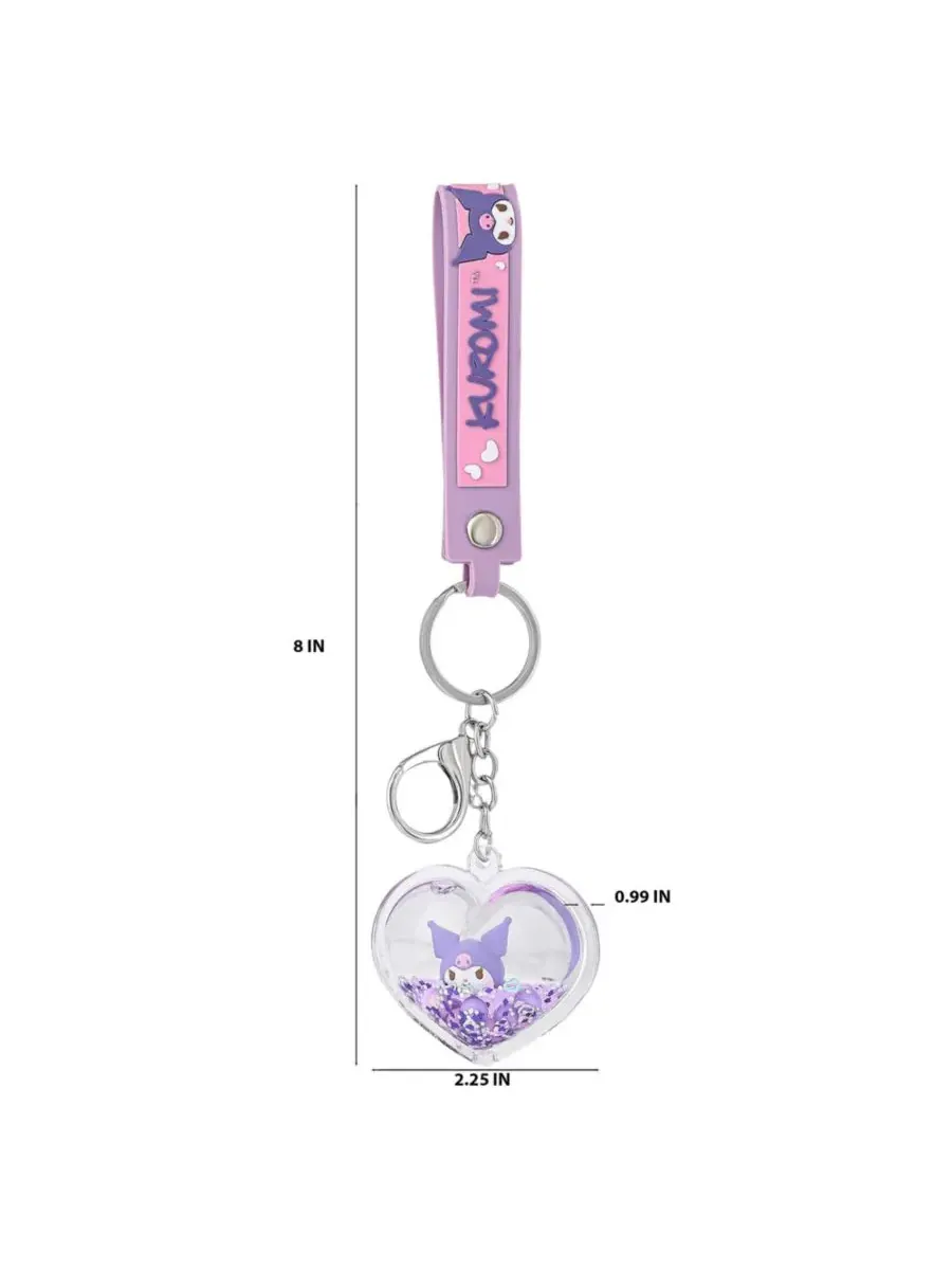 Брелок Kuromi Purple Heart Liquid Hello Kitty — изображение 3 из 3