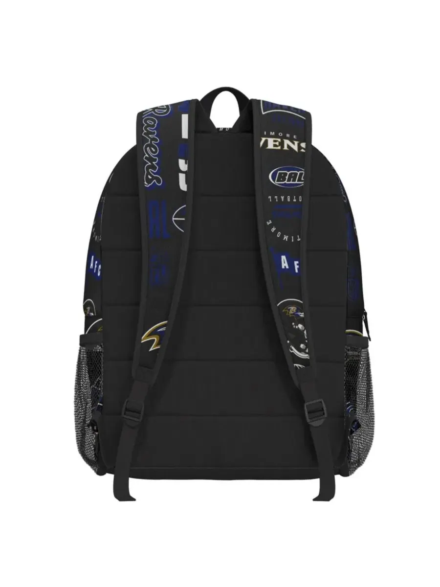 Рюкзак и ланч-бокс с символикой Baltimore Ravens Outerstuff — изображение 3 из 6, черный