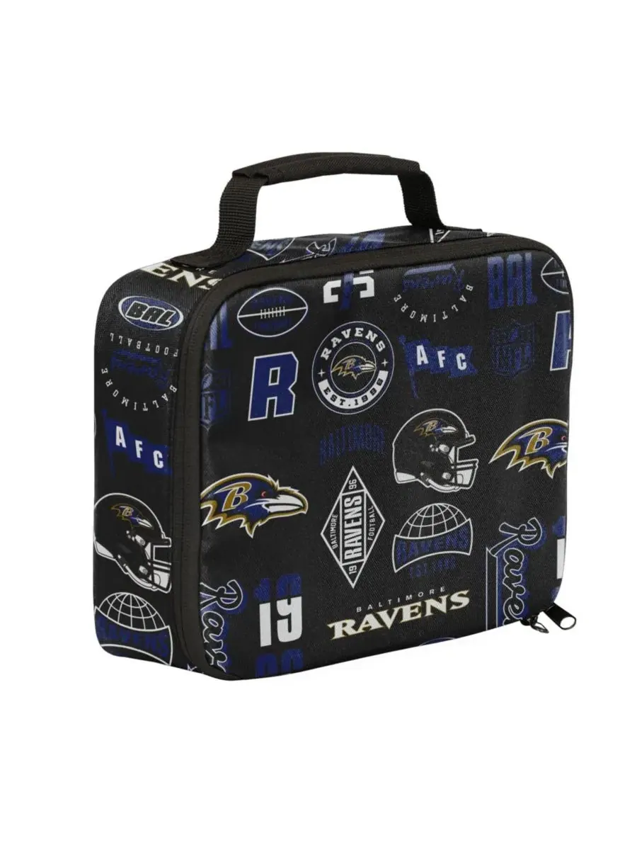 Рюкзак и ланч-бокс с символикой Baltimore Ravens Outerstuff — изображение 5 из 6, черный