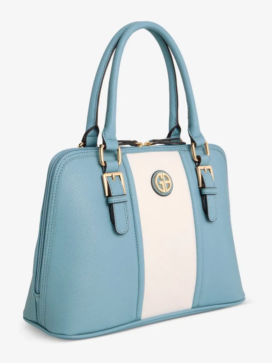 Вертикальная цветовая сумка-седло Dome Satchel Giani Bernini, Chambray/W — изображение 3 из 7
