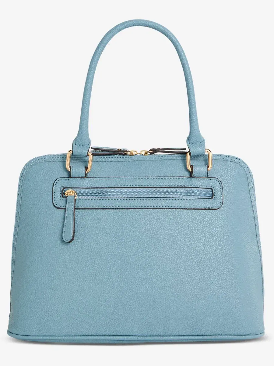 Вертикальная цветовая сумка-седло Dome Satchel Giani Bernini, Chambray/W — изображение 4 из 7