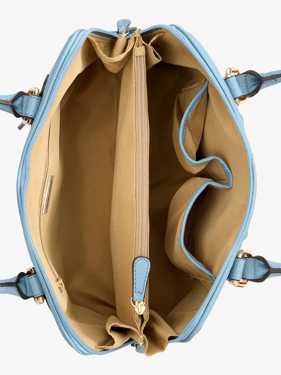 Вертикальная цветовая сумка-седло Dome Satchel Giani Bernini, Chambray/W — изображение 5 из 7