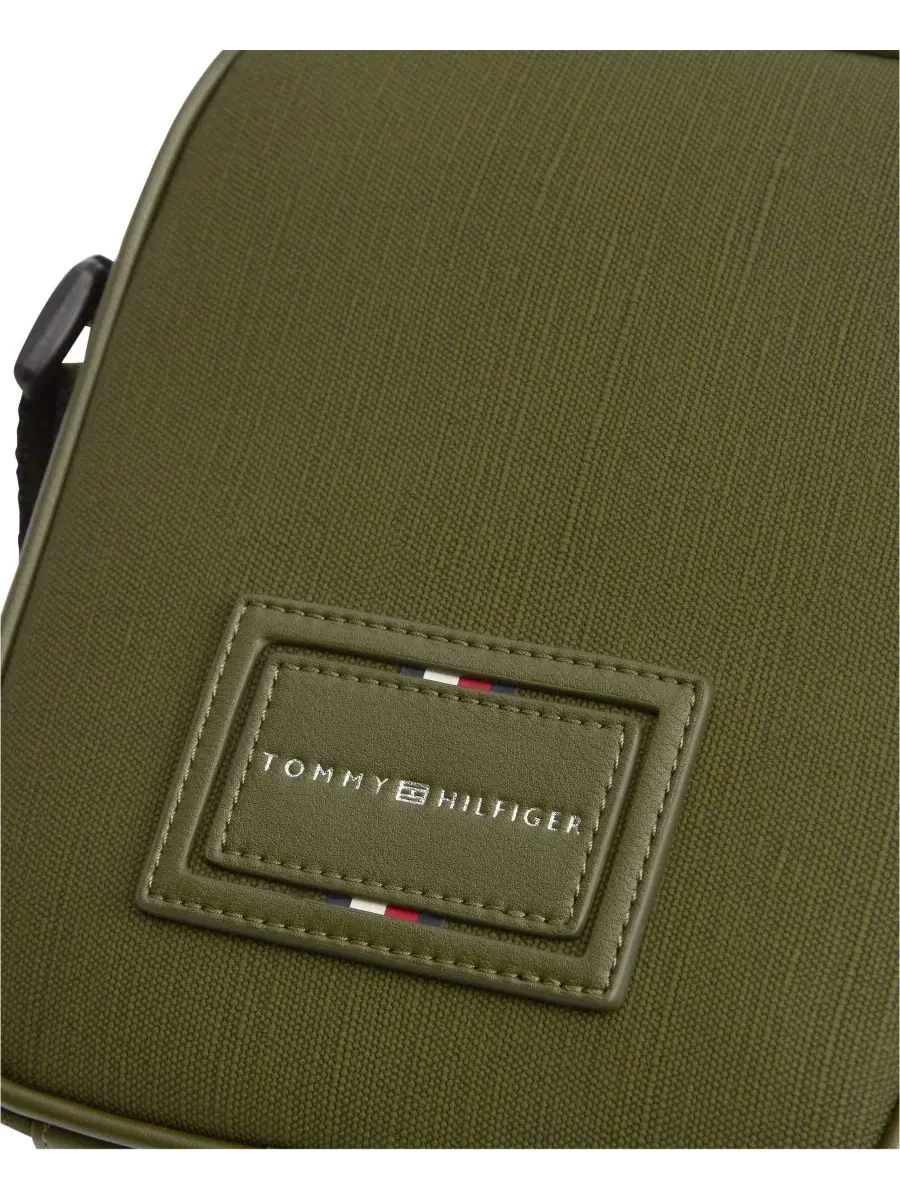 Мини-сумка-репортер Foundation с двумя отделениями Tommy Hilfiger, Olivewood — 4