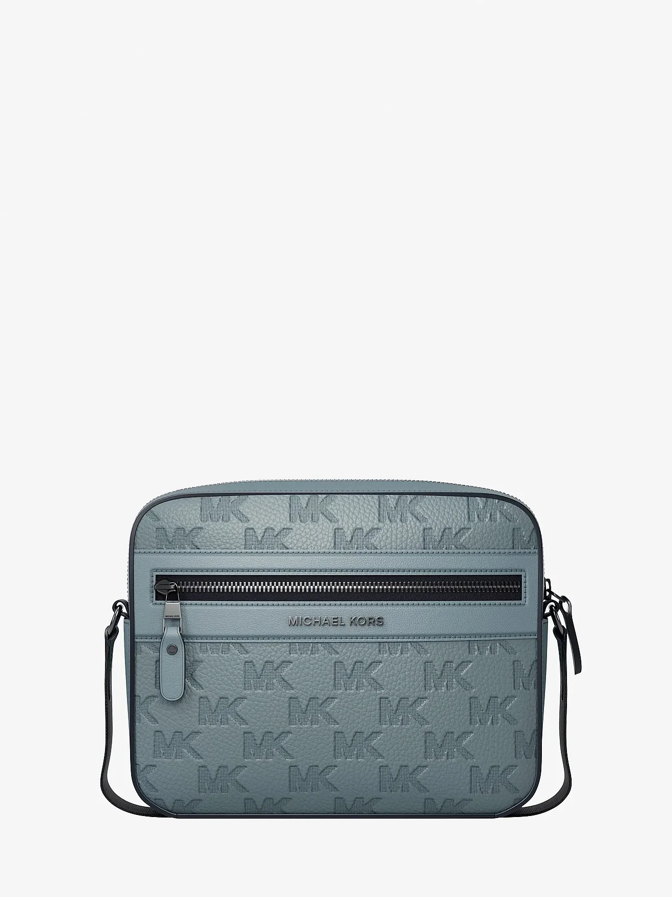 Кожаная сумка-кросс-боди Michael Kors Jet Set с тиснёным логотипом — 1