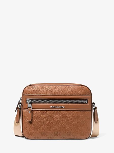 Кожаная сумка-кросс-боди Michael Kors Jet Set с тиснёным логотипом