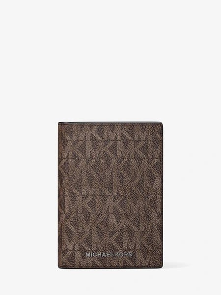 Michael Kors Hudson — складной картхолдер с фирменным логотипом