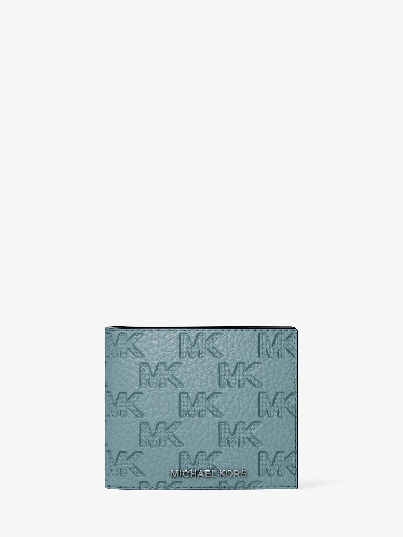 Кожаный кошелек Michael Kors Hudson с тиснением логотипа и футляром — 3