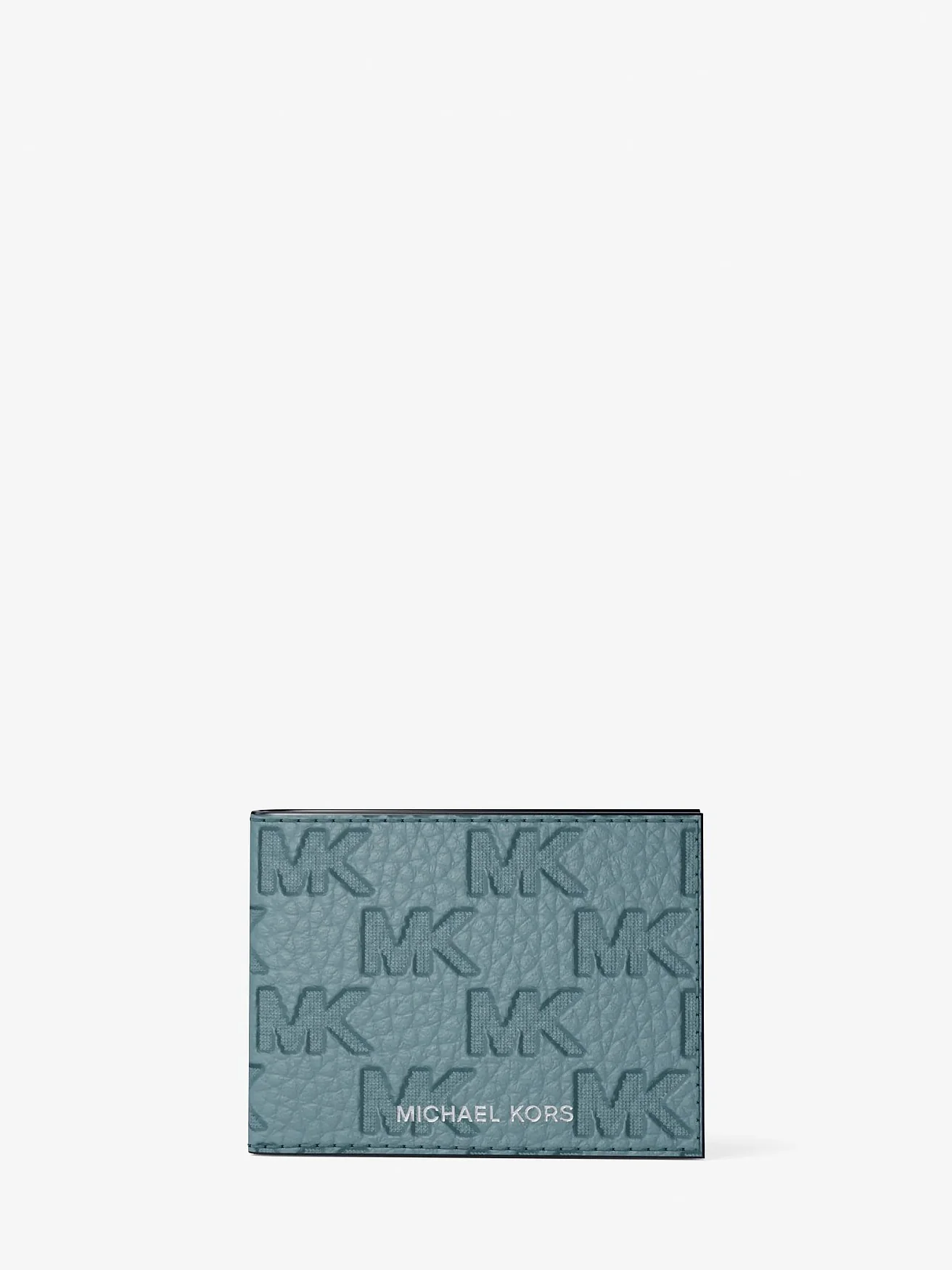 Кожаный кошелек Michael Kors Hudson с тиснением логотипа и футляром — 5