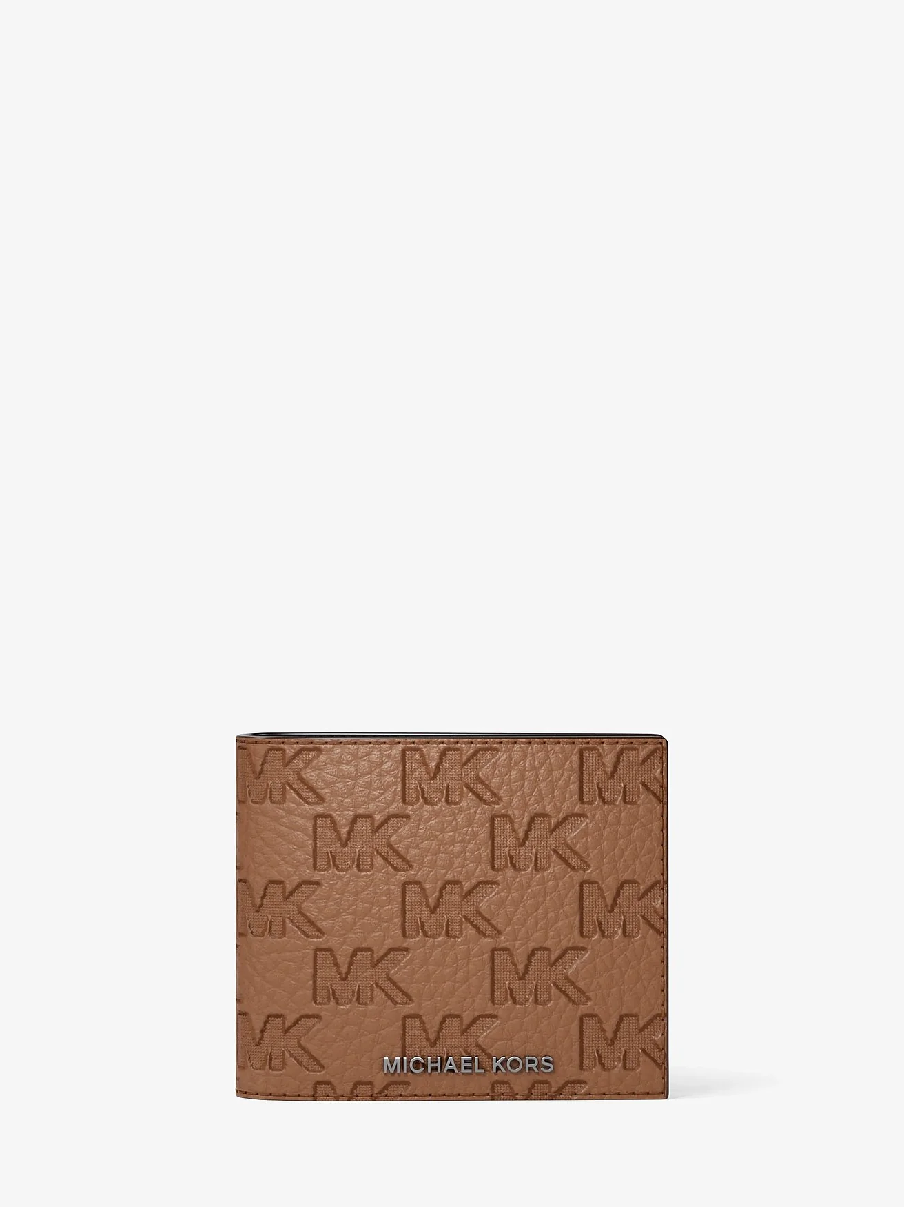 Кожаный кошелек Michael Kors Hudson с тиснением логотипа и футляром — 3
