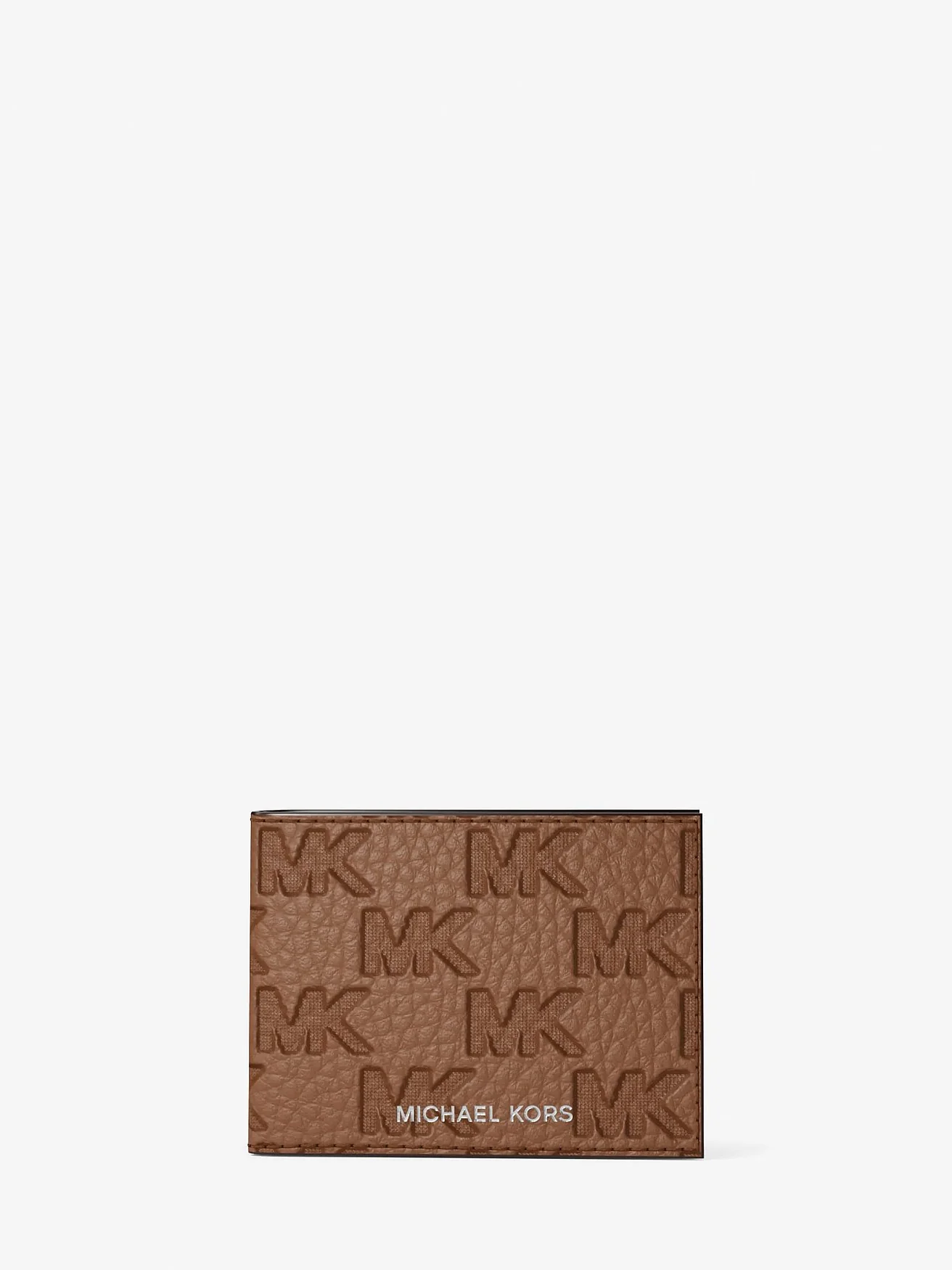 Кожаный кошелек Michael Kors Hudson с тиснением логотипа и футляром — 5