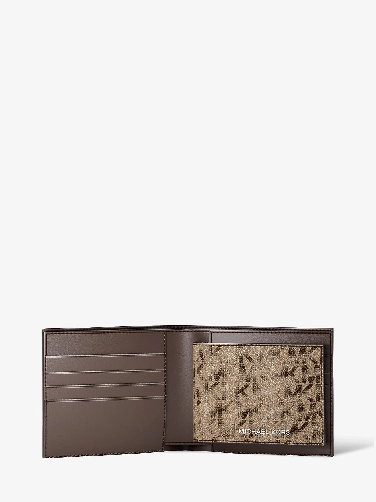 Кошелек Michael Kors Harrison с фирменным логотипом и съемным футляром — 2
