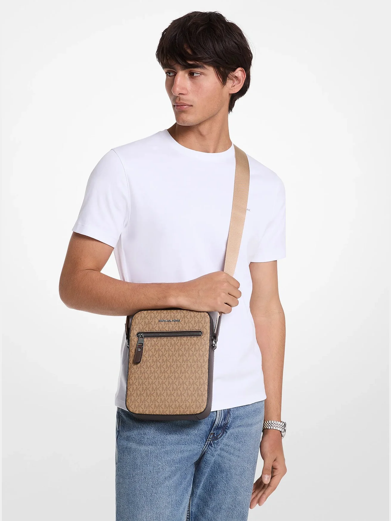Сумка Michael Kors Varick с фирменным логотипом — 3
