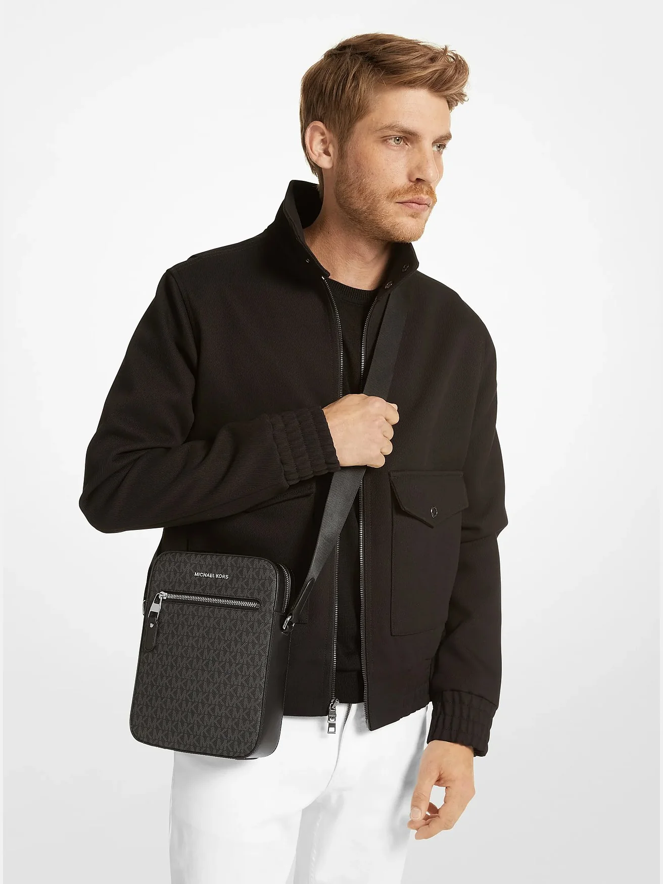 Сумка Michael Kors Varick с фирменным логотипом — 3