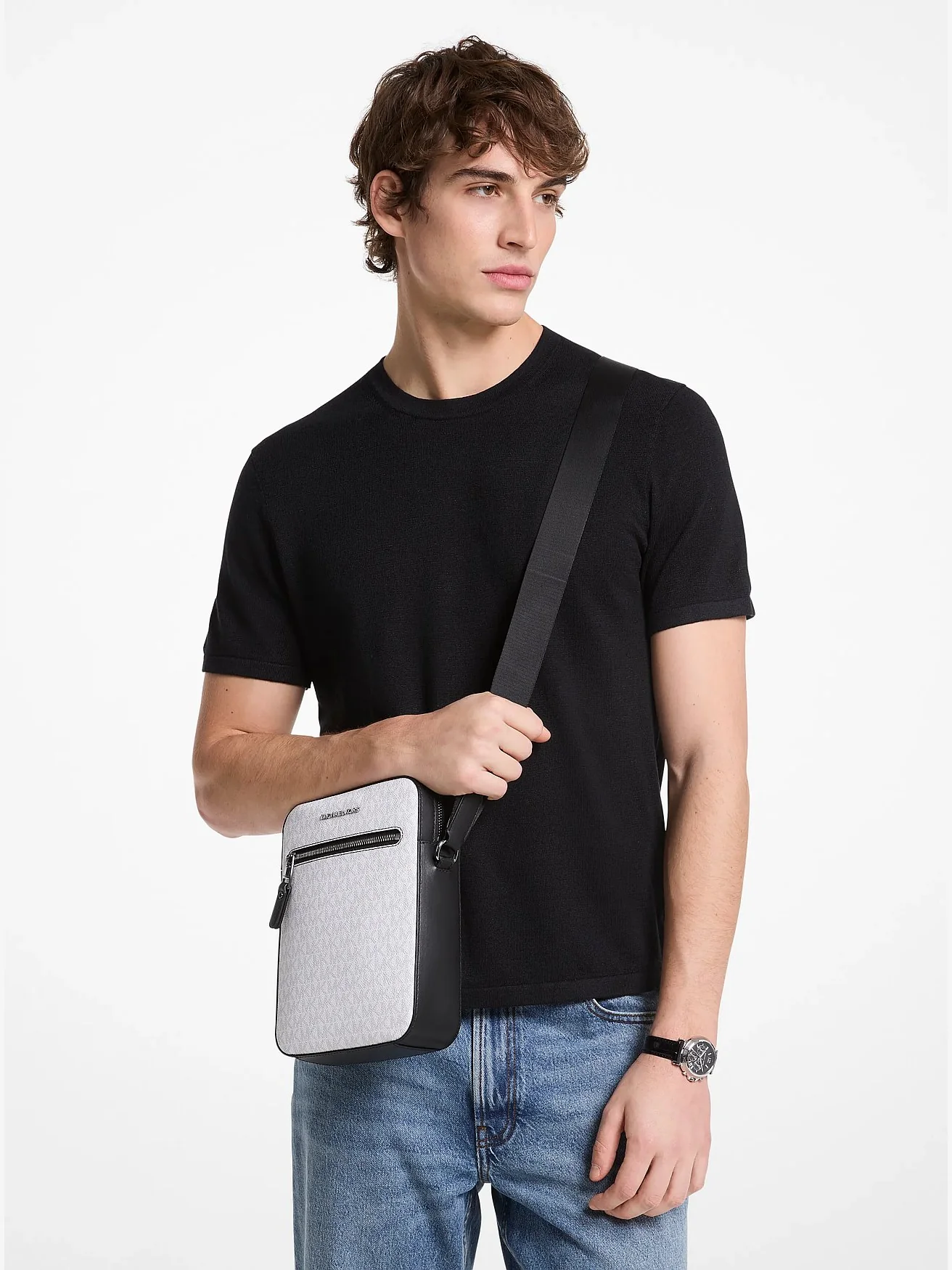 Сумка Michael Kors Varick с фирменным логотипом — 3